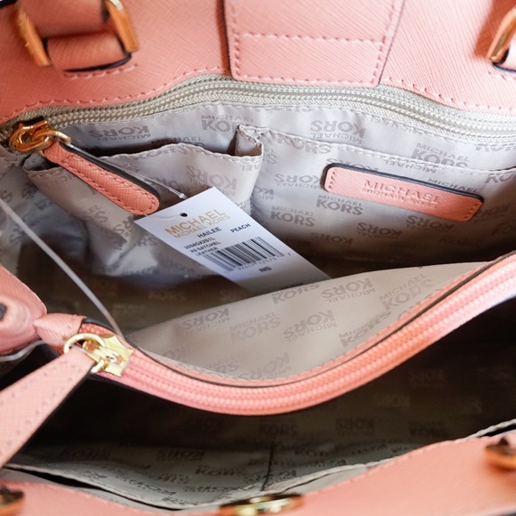 Michael Kors Hailee XS Satchel Bag Peach Color Bags
